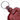 BMW G SERIES Red Calf Leather Car Key Fob Cover With Silver Ring + Stud Hardware, Hardware Closeup