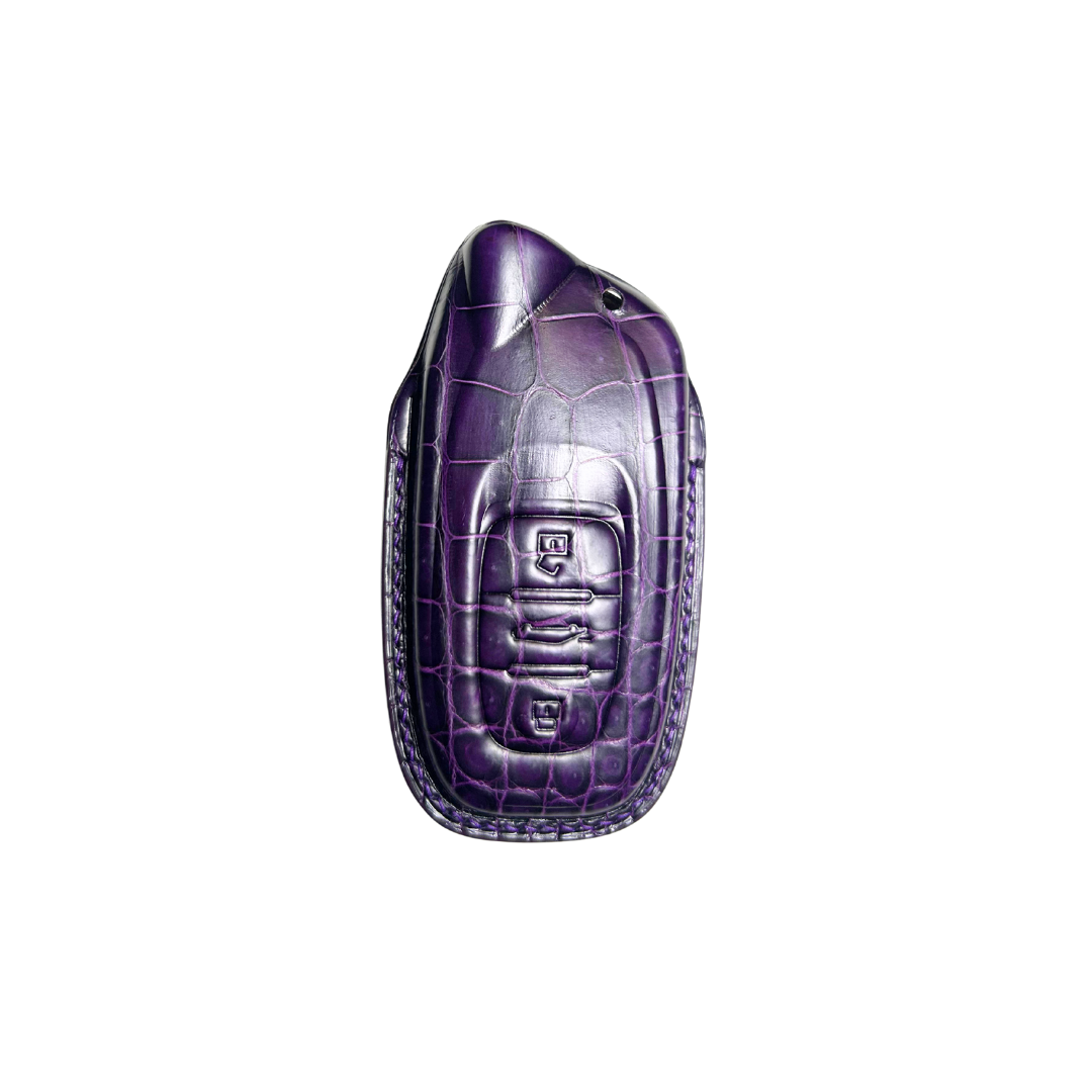 Stone Key Fob LAMBORGHINI CROCODILE LEATHER CAR KEY FOB COVER – Stone For Gold