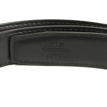 Smooth Grain Black Calf Leather Belt